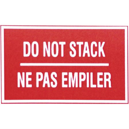 Do Not Stack - Shipping Labels