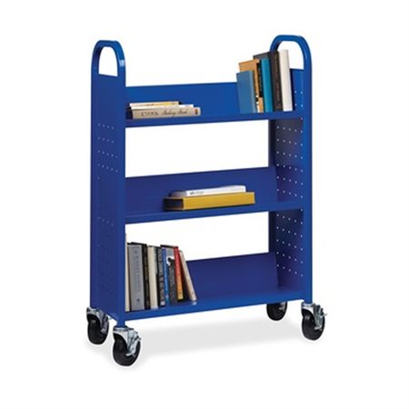 BOOK CART SINGLE-SIDED  *BLUE