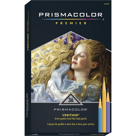 Crayon de couleur de marquage en bois Verithin Paquet de 36 couleurs assorties