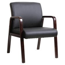 Wood Guest Chair black/espresso
