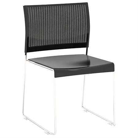 Currant Chrome Frame Guest Stack Chairs - 4 / CT