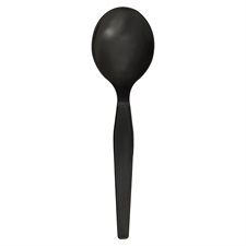 Heavy Weight Disposable Cutlery Black soup spoons