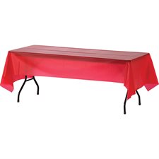 Plastic Rectangular Tablecovers red