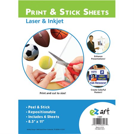 EZ Art™ Peel & Stick Sheets