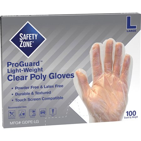 gants en polyéthylène