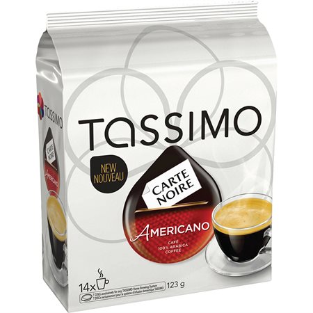 Tassimo Coffee Pods Package of 14 Carte Noire Americano