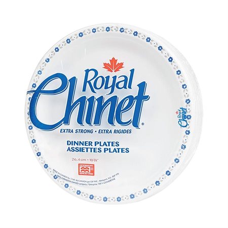 Assiettes Royal Chinet® 8,75”. paquet de 20