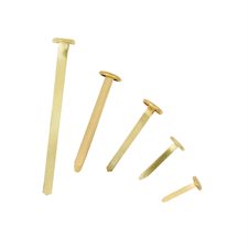 Fasteners Brass-plated white metal 1”