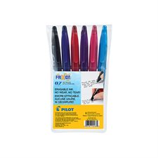 FriXion® Ball Erasable Gel Rollerball Pen Package of 6 assorted