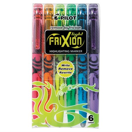 Surligneur effaçable FriXion® Light Paquet de 6 variés