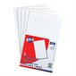 White Figuring Pad Ruled 5 / 16". Package of 5. 8-3 / 8 x 14"