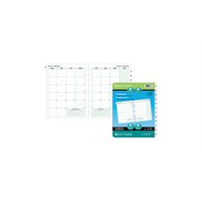 Folio Size Refills and Accessories (2023) Dated refills -bilingual 1 month/2 pages