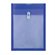 Enveloppe transparente expansible bleu