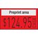 Étiquettes pour pistolet à étiqueter 1131 Permanent rouge fluo