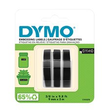 Embossing tapes Package of 3 refills black