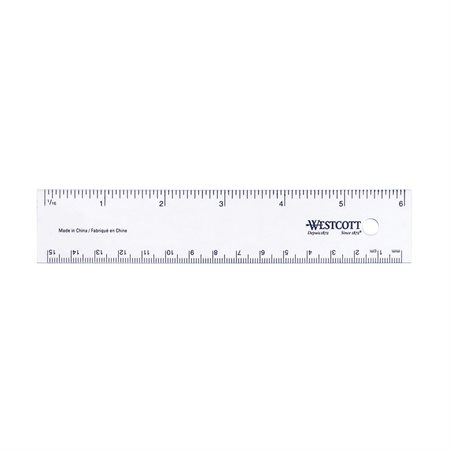 Flexible Transparent Ruler 15 cm metric  /  6"