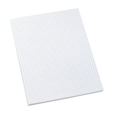 White Figuring Pad Quadruled 5 sq./in. Package of 10. 8-3/8 x 10-7/8"