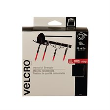 Velcro® Industrial Adhesive Strips Tape, 10' x 2". black