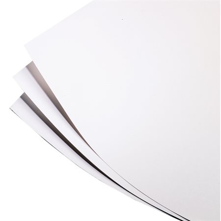 Carton blanc Bristol. 340M. 4 épaisseurs. 22 x 28".