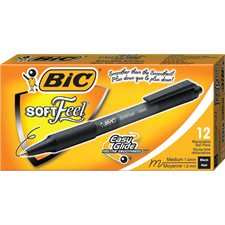 Soft Feel® Retractable Ballpoint Pens Box of 12 black
