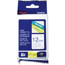 P-Touch TZe Printing Tape Cassette 12 mm blue on white