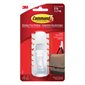 Command™ Adhesive Hooks 1 large hook with 2 strips Holds 5lb. White