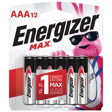 Max Alkaline Batteries AAA package of 12