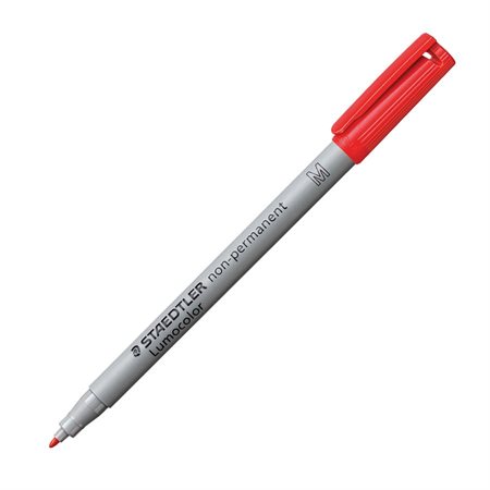 Lumocolor® Non Permanent Marker Medium tip, 1.0 mm. red