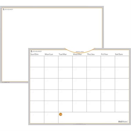 Wallmates® Self-Adhesive Monthly Planning Surface Kit