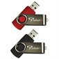 Clé USB à mémoire flash Classic USB 2.0 8 Go - paquet de 2 (noir / rouge)