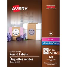 Printable Glossy Labels Round 2 in. (120 labels)