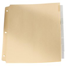 Extra Wide Tab Dividers Clear 8 tabs