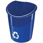 Corbeille de recyclage Ellypse bleu