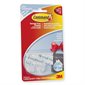 Command™ Adhesive Hooks 2 small hooks with 4 strips Holds 1lb. Clear