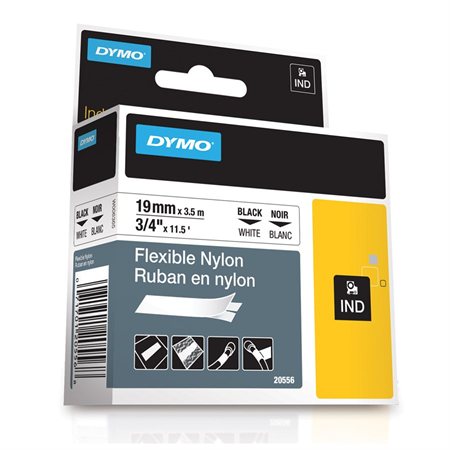 Rhino Industrial Printing Tape Cassette Nylon 3 / 4" (white)