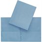 Couverture de présentation à pochettes bleu pâle