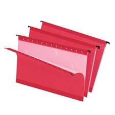 SureHook™ Reinforced Hanging File Folders Legal size red