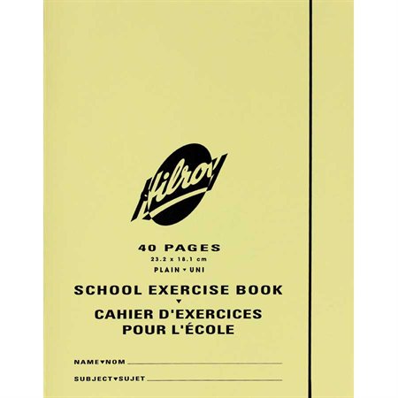 Cahier d'exercices uni