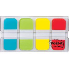 Onglets en 4 couleurs Post-it® bleu, vert, jaune et rouge
