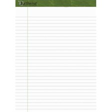 Earthwise™ Ampad™ Recycled Ruled Sheet Pad 8-1/2 x 11 in. (pkg 4)