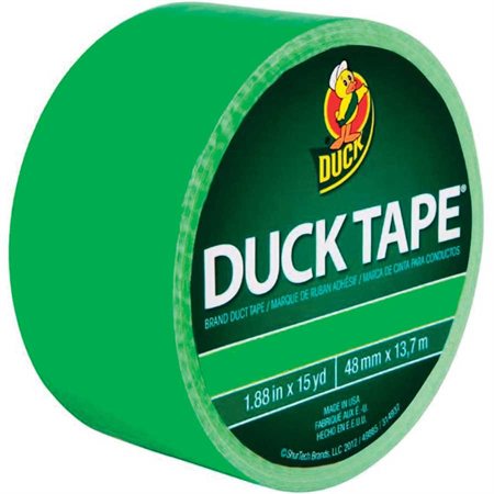 Ruban de couleur Duck Tape 48 mm x 13,71 m vert fluo