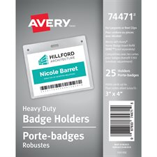 Heavy-duty badge holders