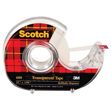 Scotch® Transparent Adhesive Tape Dispenser 12 mm x 33 m
