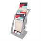 Contemporary Literature Holder For leaflets, 6-3/4”W. silver