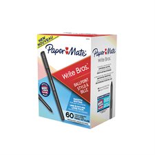 Write Bros Ballpoint Pens Medium point. Box of 60. black
