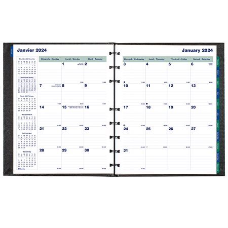 Agenda mensuel MiracleBind™ CoilPro™ (2022) 11 X 9-1 / 16 po.