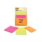 Post-it® Super Sticky Notes - Energy Boost Collection Assorted sizes. 45-sheet pad (pkg 3)