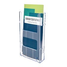 Lit-Loc® Interlocking Literature Display For leaflets. 4-3/8 x 1-1/4 x 8”H.
