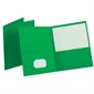 Twin-pocket portfolio Box of 25 green