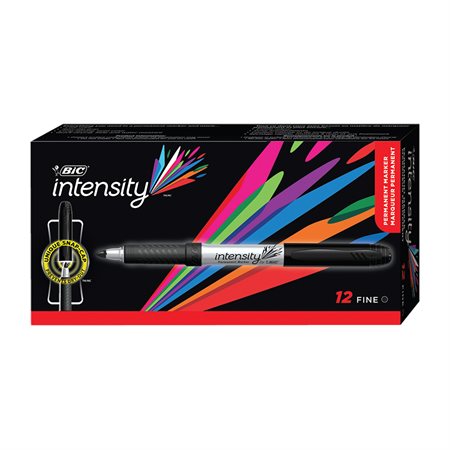 Intensity®  Permanent Marker Box of 12 black